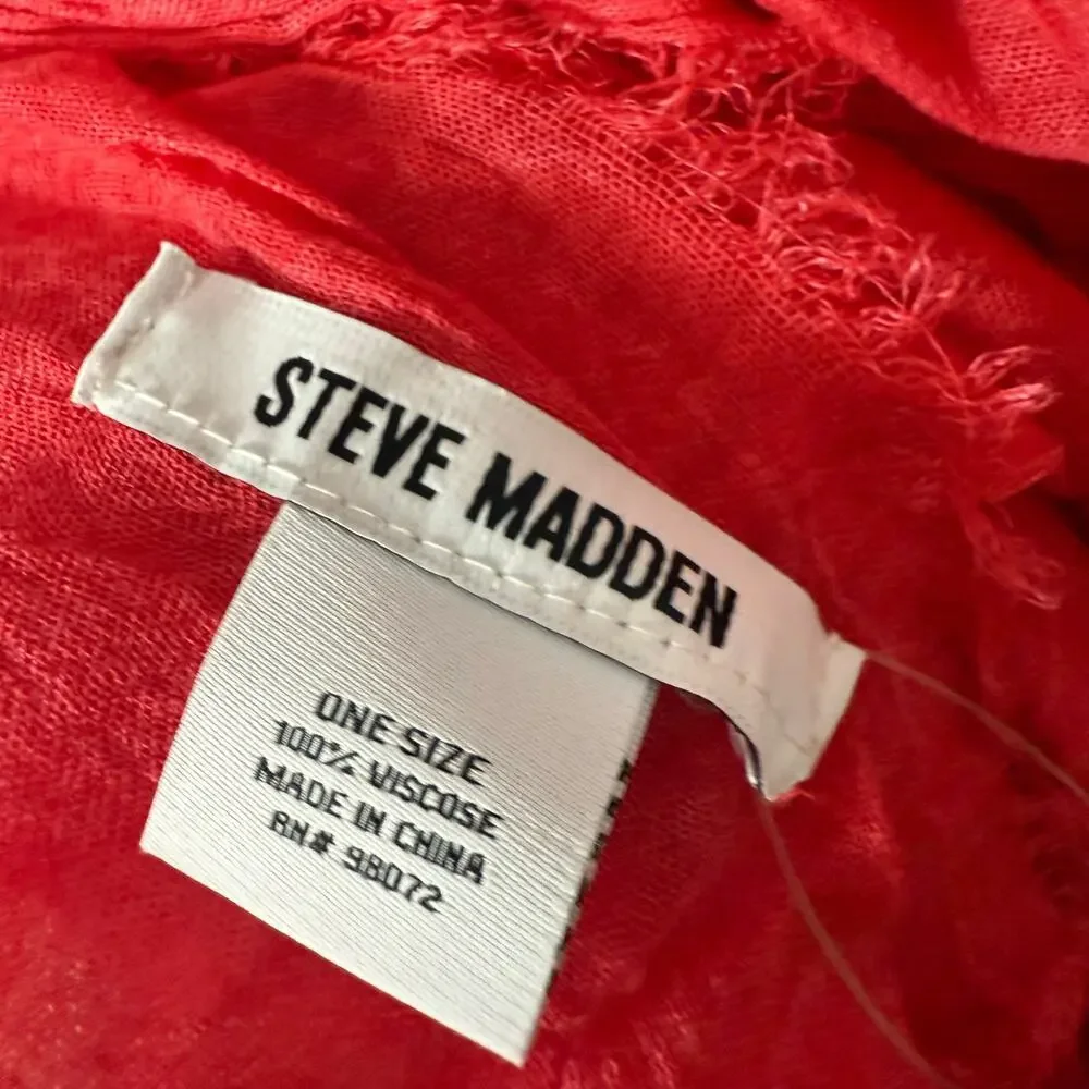 Steve Madden Taylor Scarf, Cherry Red